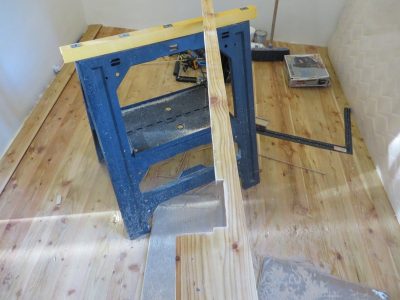 Cutting hardwood flooring to fit